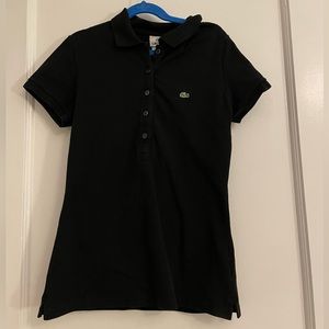 Lacoste Set of 2 Black and Brown Polo Shirts Women’s S/38
